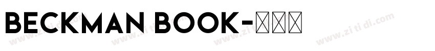Beckman Book字体转换